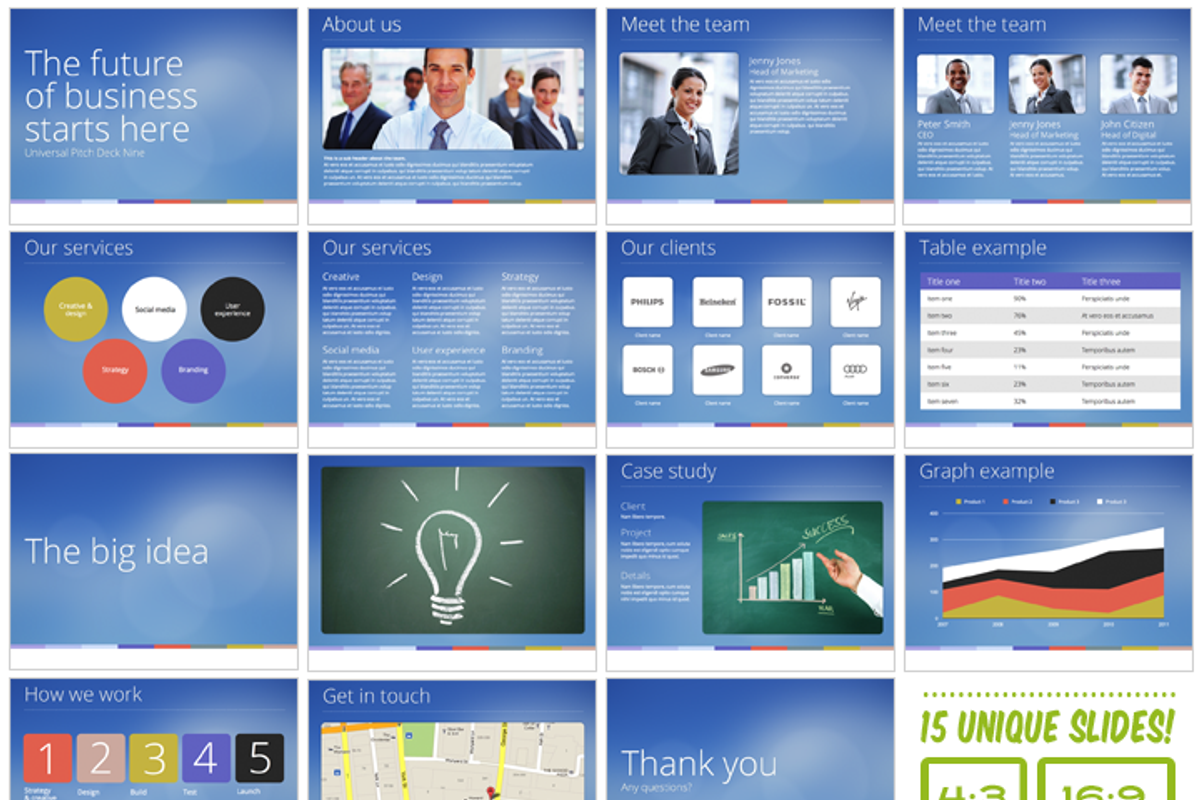 Universal Pitch Deck Nine Keynote, a Presentation Template by PitchStock (Photo 5 of 5)