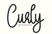 Curly | Script Font, a Script Font by Scratchones (Thumbnail 1 of 8)