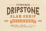 DRIPSTONE, a Slab Serif Font by Southerntown (Thumbnail 1 of 5)