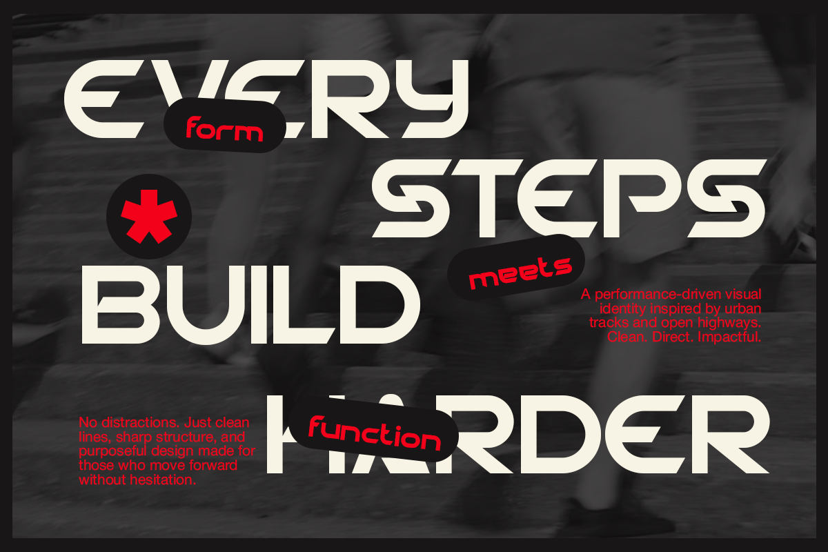 Nezag - Futuristic Sport Font, a Sans Serif Font by Pandeka Studio (Photo 7 of 9)