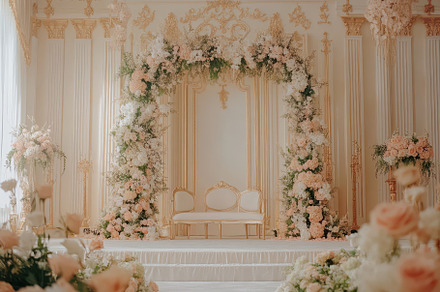 Elegant floral decoration for a luxu, a Photo by Iftikhar Alam