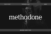 Methadone Modern Serif Font, a Serif Font by UICreative (Thumbnail 1 of 13)