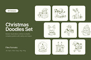 90 Christmas Hand-drawn Doodles, an Outline Icon by Prosymbols (Thumbnail 1 of 9)
