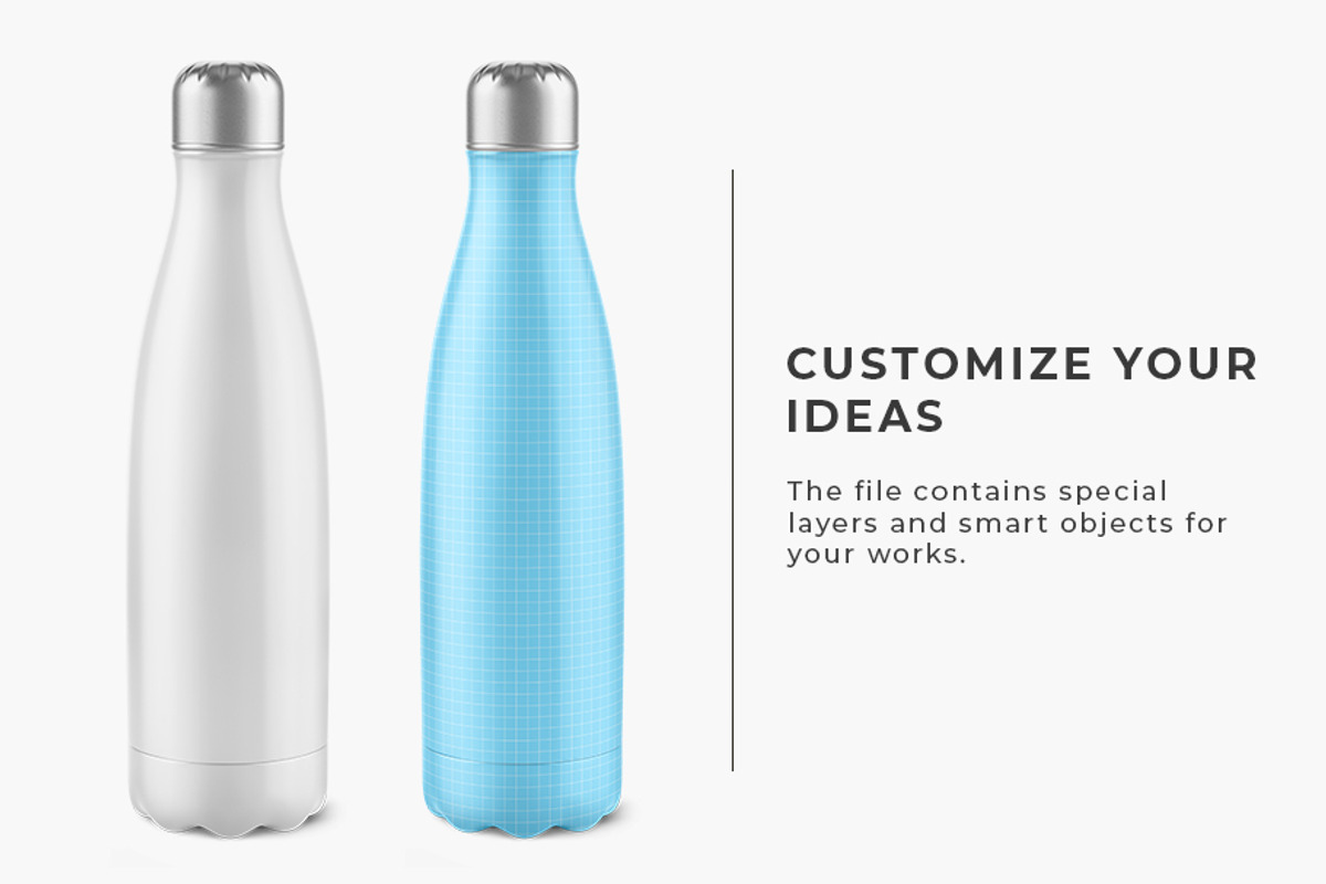 Water Bottle Mockup, a Product Mockup by AlkStudio (Photo 2 of 4)