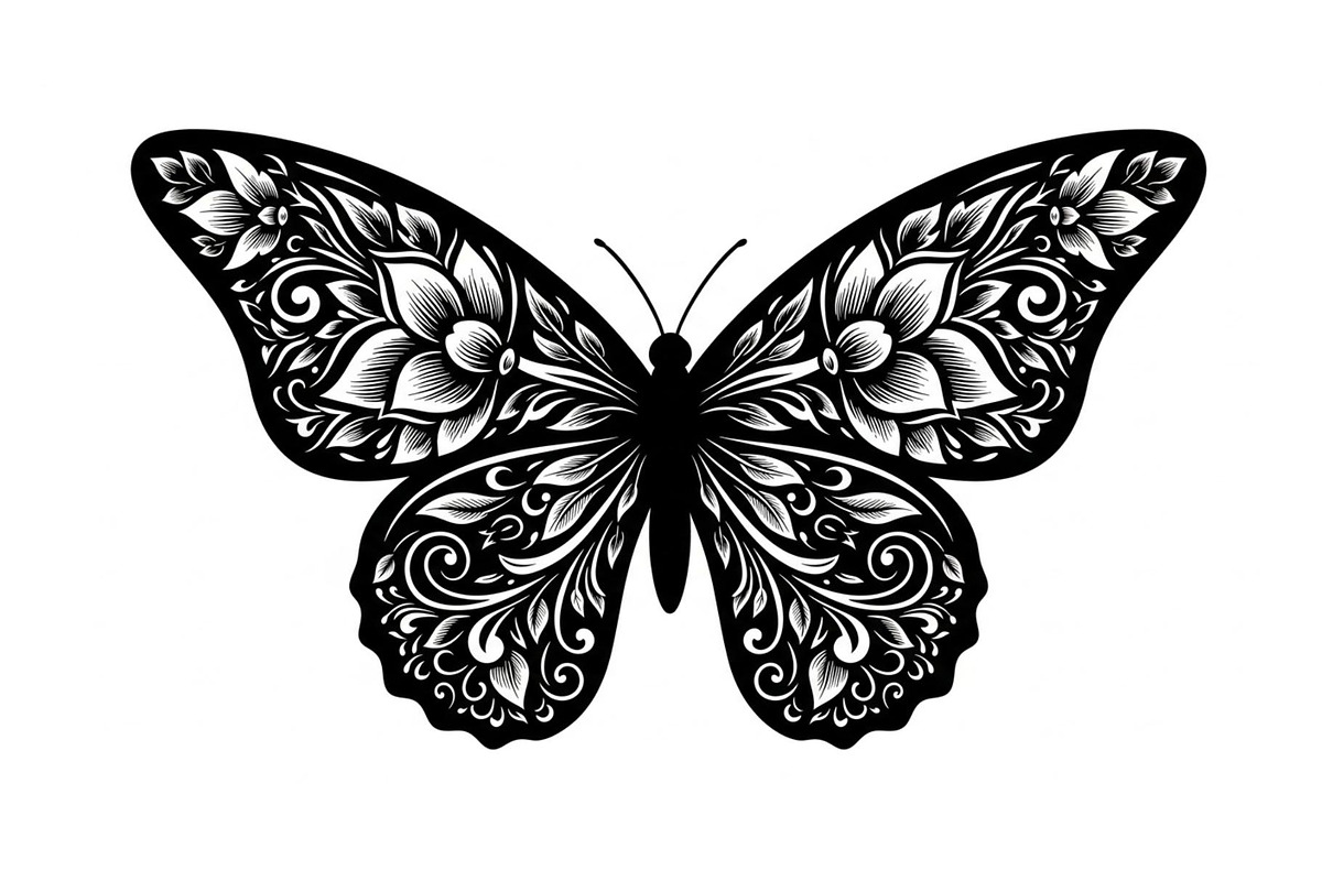 Butterfly Silhouette SVG Bundle, an Illustration by Gaye Art (Photo 4 of 31)