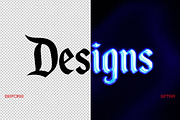 Gothic Chrome Text Effect, a Layer Style Add-On by dokudokunomi (Thumbnail 2 of 4)