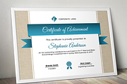 Burlap certificate template (pptx), a Stationery Template by Inkpower (Thumbnail 6 of 6)