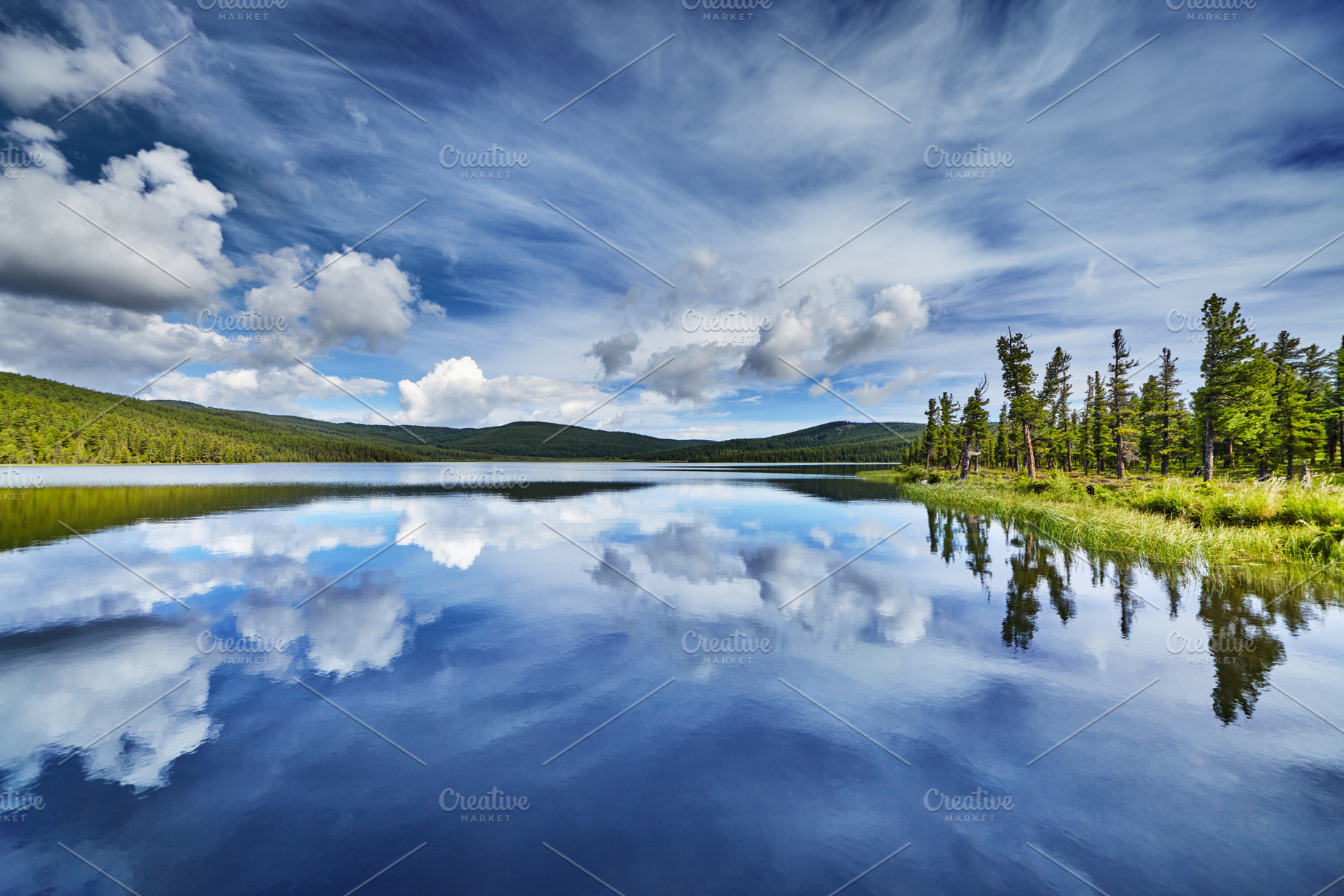 Mountain lake, a Nature Photo by Shop Name