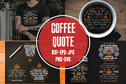 Coffee Quotes SVG Cricut Vol2, a Decorative Illustration by Tosca Digital (Thumbnail 1 of 5)