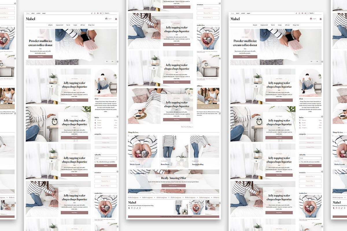 Mabel Wix Studio Website Template, a Wix Template by Girl Boss From Home (Photo 4 of 6)