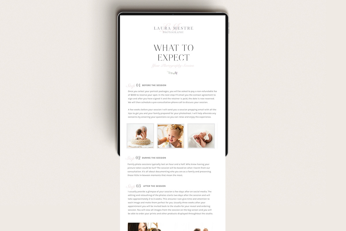 What to Expect Email Template, an Email Template by By Stephanie Design (Photo 1 of 4)