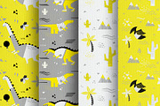 Dinos. Yellow design set., an Animal Illustration by kuchuk_design (Thumbnail 8 of 9)