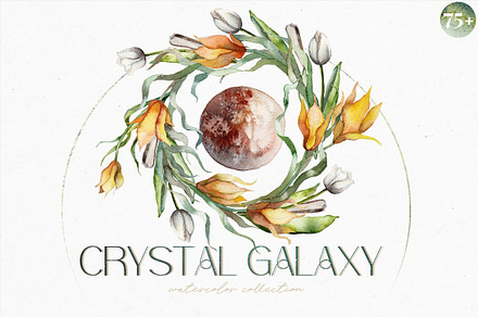 CRYSTAL GALAXY-watercolor set