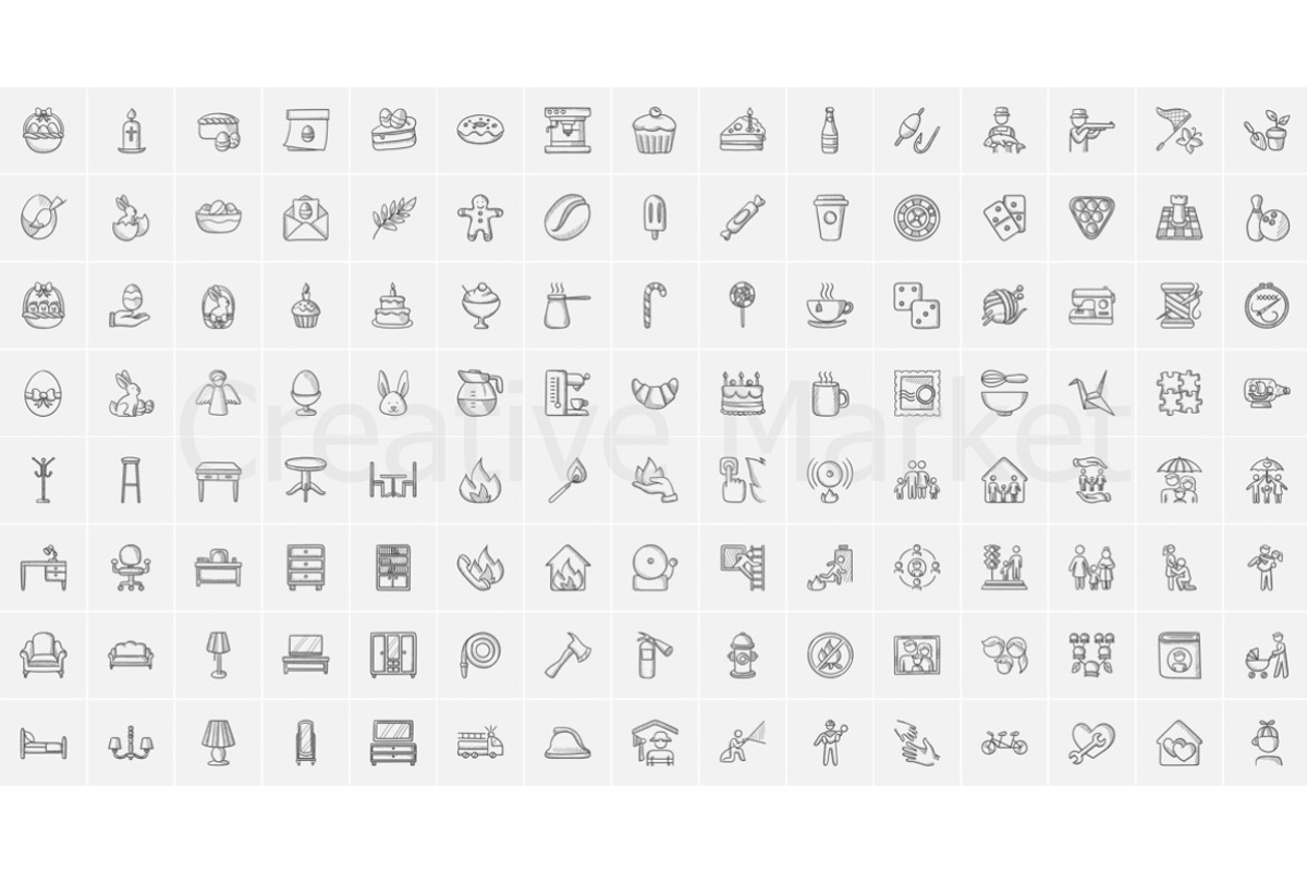 2200 vector sketch icons mega pack, an Outline Icon by Visual Generation (Photo 7 of 21)