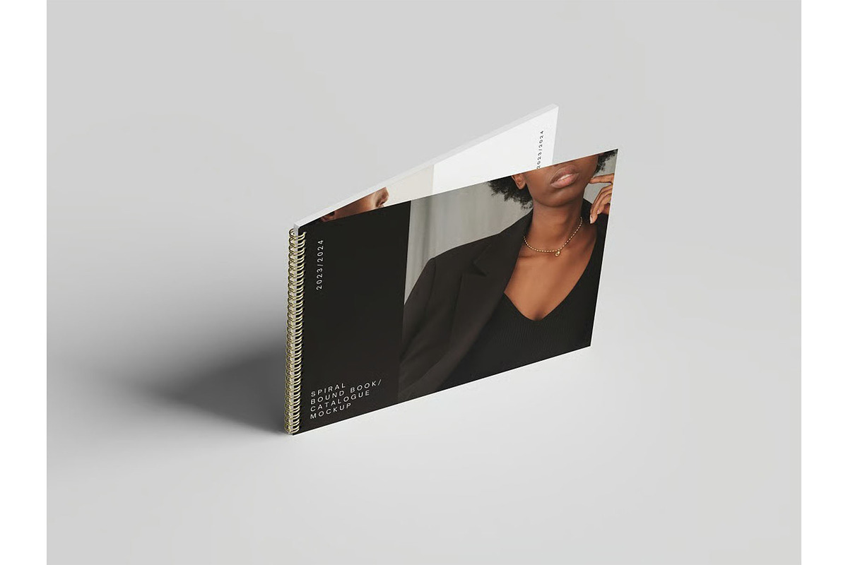 Spiral Bound Book / Catalogue Mockup, an Advertising Mockup by zippypixelstudio (Photo 4 of 10)