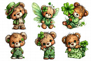 St. Patrick's Teddy Bear Clipart, an Illustration by Daily.Designs (Thumbnail 5 of 8)
