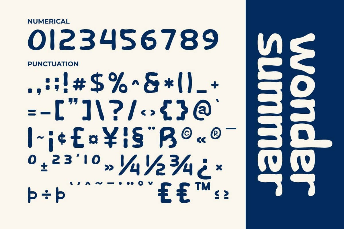 Wonder Summer – Funky Display Font, a Sans Serif Font by Artiveko (Photo 4 of 7)