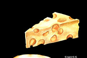 Swiss Cheese Illustrations, a Food Illustration by wedraw (Thumbnail 2 of 4)