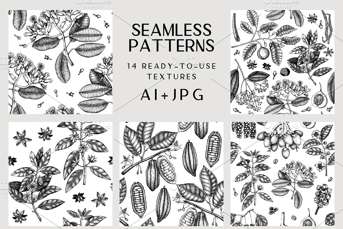 Exotic Plants. Designs & Patterns., a Pattern Graphic by Yevheniia (Photo 8 of 9)