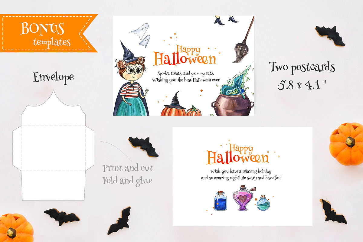 Halloween stickers, an Object Illustration by Anastasia Timosch (Photo 4 of 4)