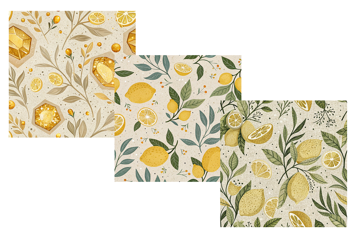 Lemon Terrazzo Geology Seamless, a Pattern Graphic by FloridPrintables (Photo 6 of 7)