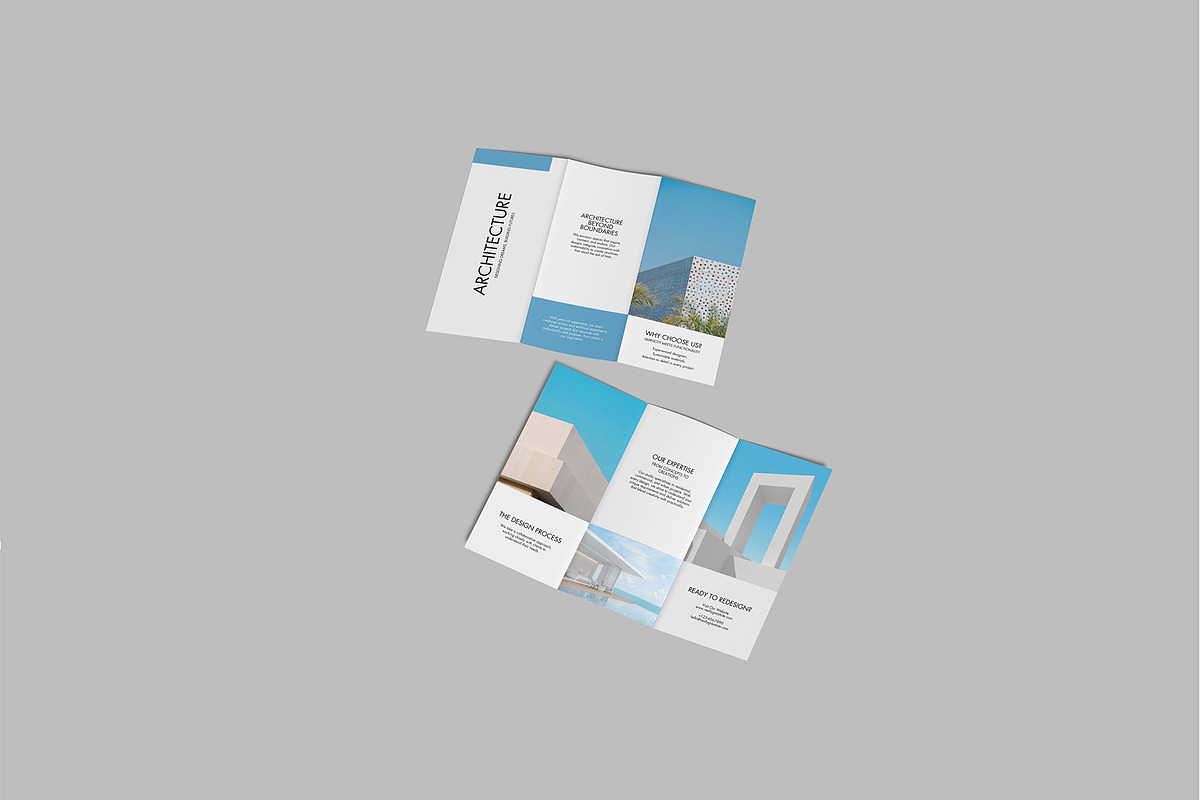 Trifold Brochure Mockup, an Advertising Mockup by lamorastudio (Photo 2 of 12)