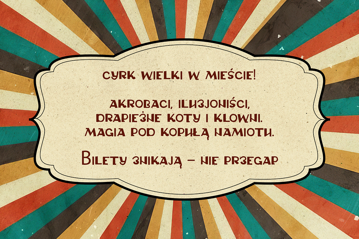 Circus Marquee - Bold Retro Typeface, a Sans Serif Font by Mr.Typeman (Photo 3 of 9)