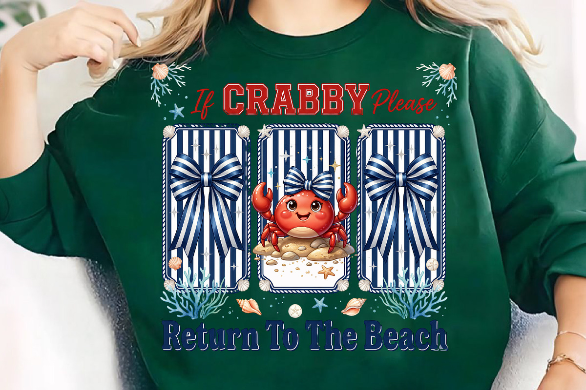 Coquette Bow If Crabby Beach PNG, an Illustration by CreationArt (Photo 6 of 9)