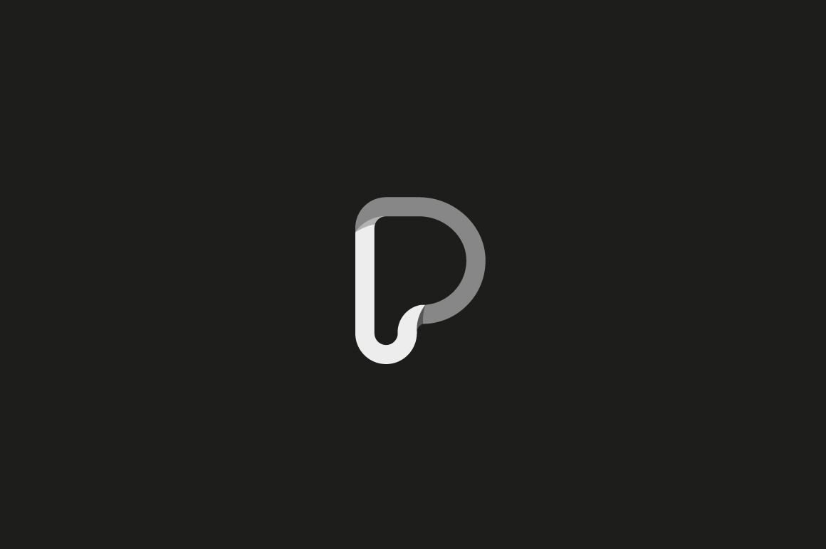 ribbon letter P logo, a Branding & Logo Template by Bureau