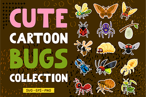 Cute Cartoon Bugs Collection