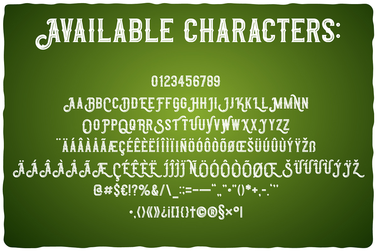 Original Absinthe Layered Font preview 2