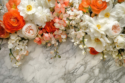 Beautiful arrangement of orange and, a Photo by Tanuart