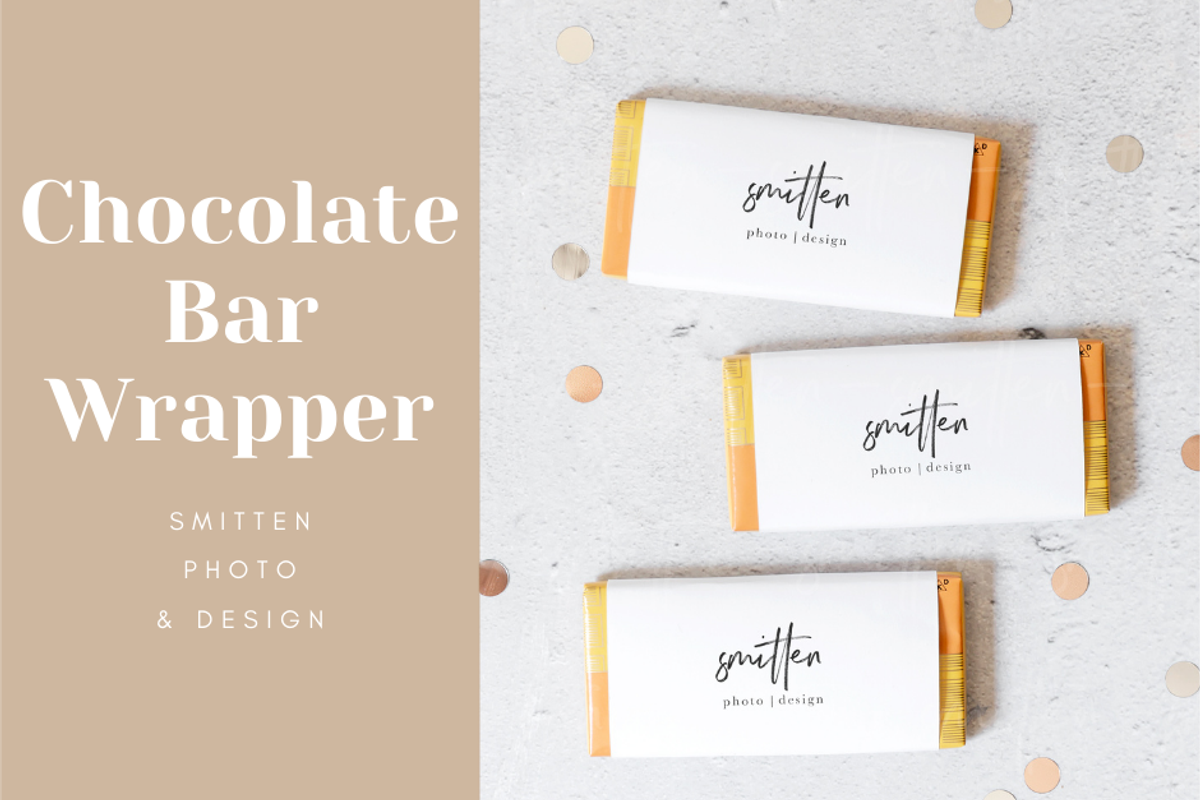 Chocolate bar wrapper mockup featuring stock photography, styled stock, a Food & Drink Photo by Smitten Photo & Design (Photo 1 of 2)