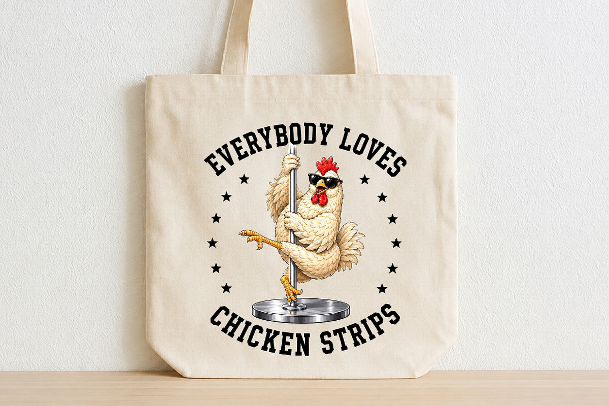 Everybody Loves Chicken Strips PNG, a Seasonal Illustration by CraftArtStudio (Photo 2 of 4)