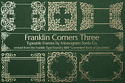 MFC Franklin Corners Three, a Symbol Font by Monogram Fonts Co. (Thumbnail 1 of 7)