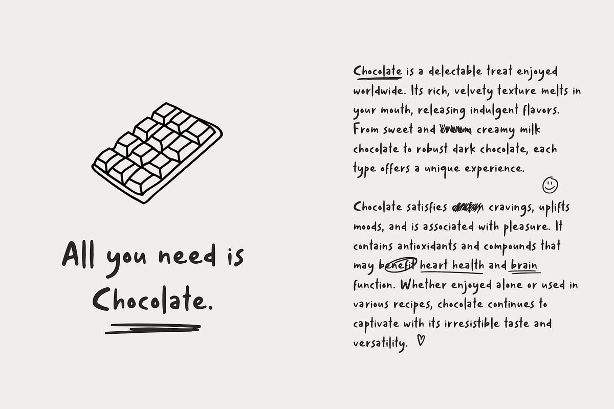 Maksimal Handwritten Font, a Sans Serif Font by Weape Studio (Photo 3 of 11)