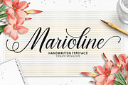 Marioline Script, a Script Font by josstype (Thumbnail 1 of 11)