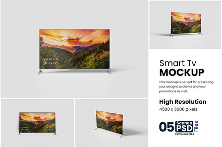 Smart Tv Mockup, a Wearable Device Mockup by bimockup