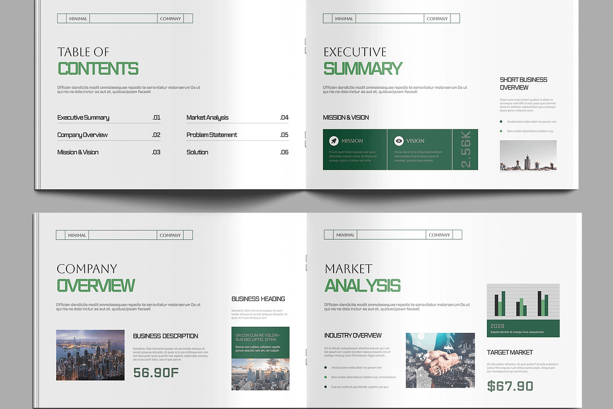 Modern Business Plan Template Design, a Brochure Template by MightyDesign (Photo 3 of 8)
