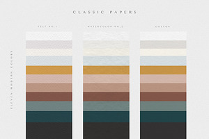 Paper Textures In Modern Colors