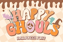 Happy Ghouls is a Halloween font