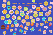 Retro Vibe Stickers, an Emoji Icon by nadispasibenko (Thumbnail 3 of 15)