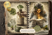 Herbalist Junk Journal Kit, a Seasonal Illustration by Nicole Branger Art (Thumbnail 6 of 14)