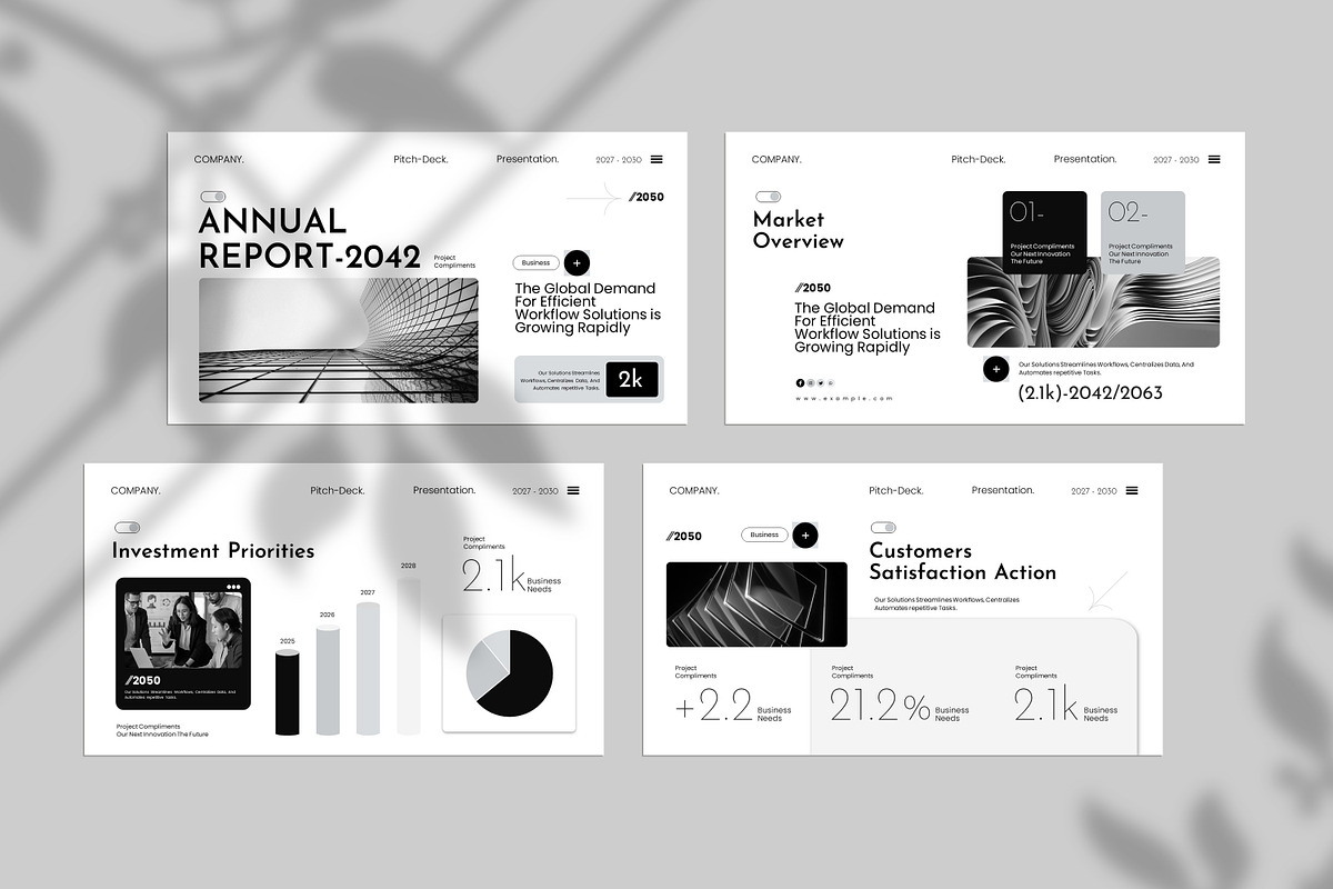 Annual Report Presentation Template, a Presentation Template by Creative-Work (Photo 2 of 9)