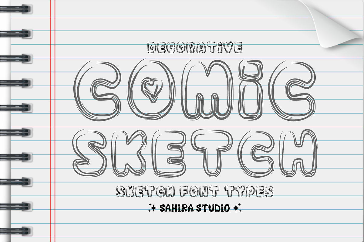 Simple Sketch - Hand Drawn Font, a Handwritten Font by Sahira Studio (Photo 4 of 4)