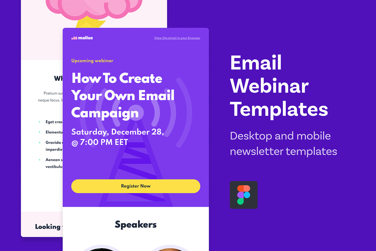Email Templates (Webinar), an Email Template by Middltone (Photo 1 of 3)