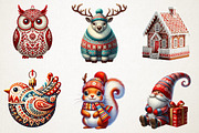 Christmas Scandinavian Clipart, an Illustration by RobertsArt (Thumbnail 5 of 7)