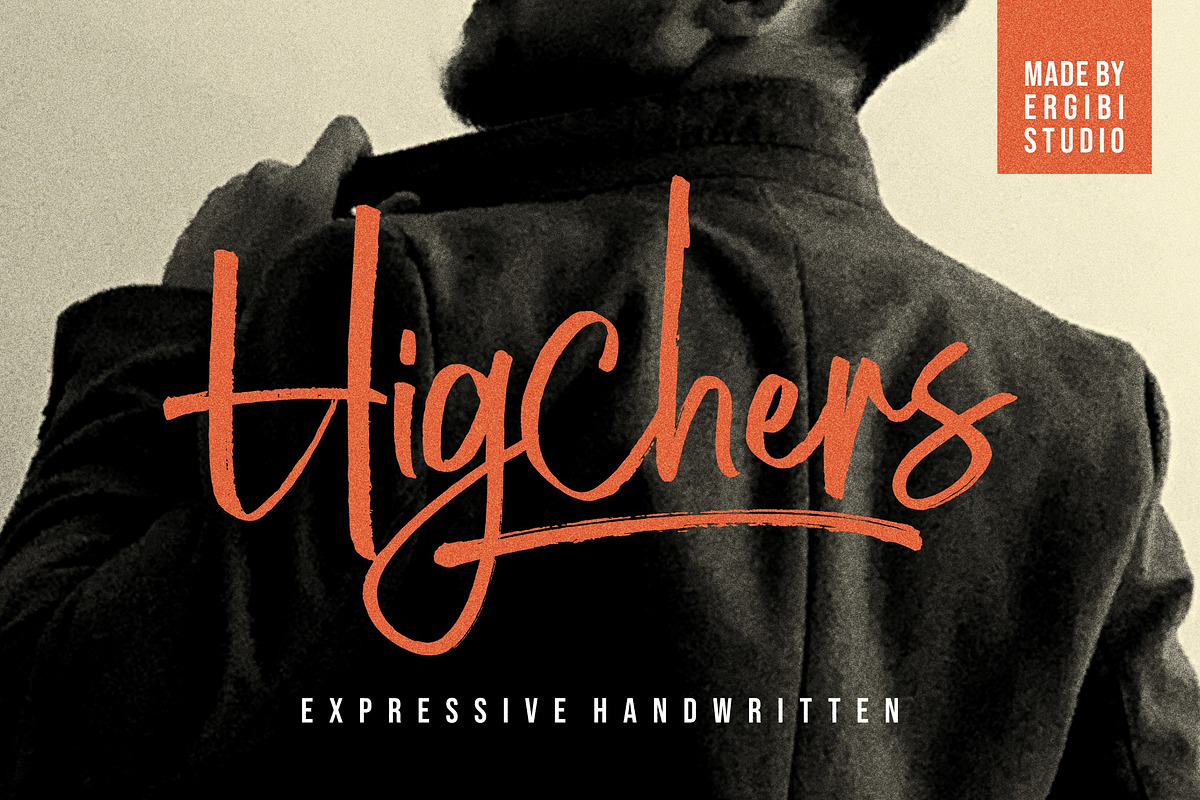 Higchers - Expressive Handwritten, a Script Font by ErgibiStudio (Photo 1 of 10)