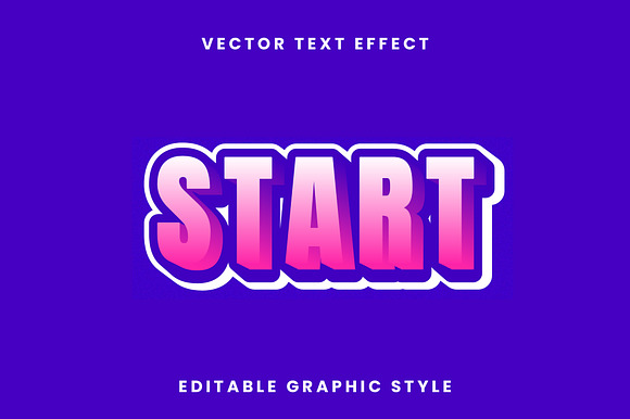 Gradient Outline 3D Text Effect preview 2