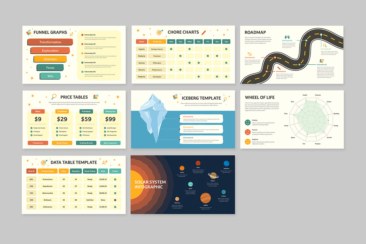 Education Infographic Template Set, a Presentation Template by BrandPacks (Photo 5 of 6)